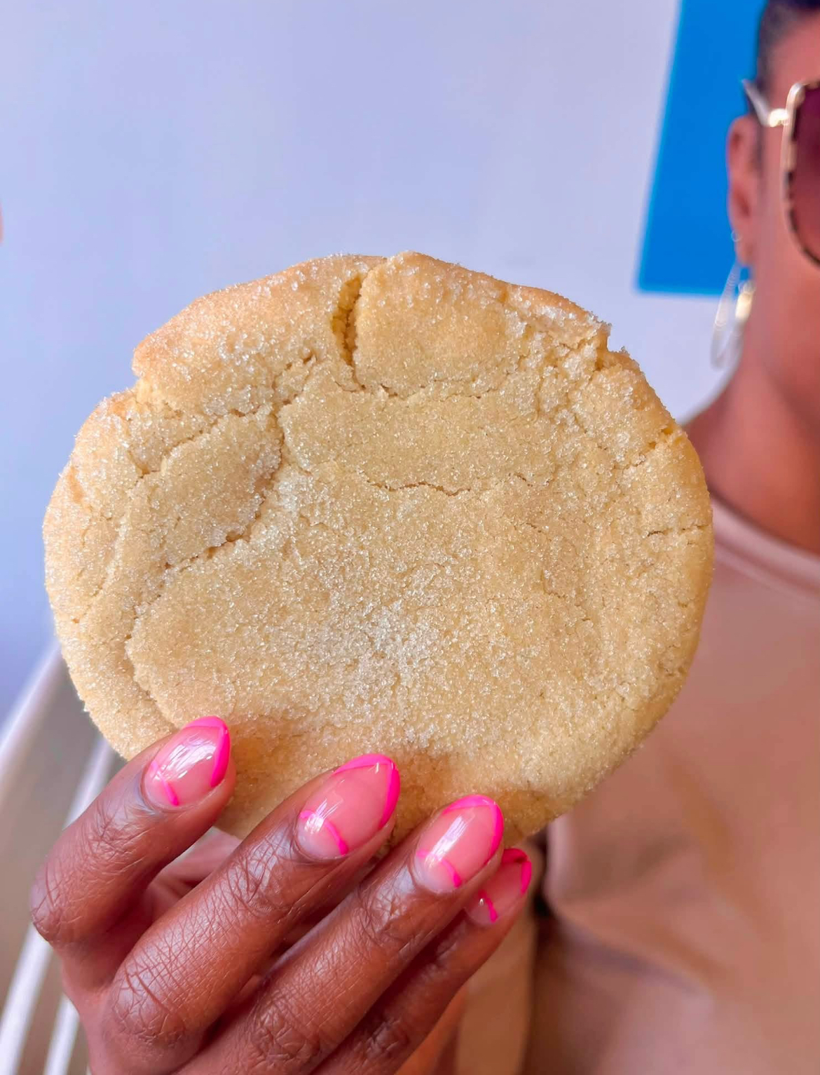 Sugar cookie fresh from the oven